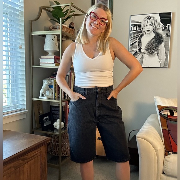 Vintage 90’s Black Denim Shorts - Picture 10 of 10